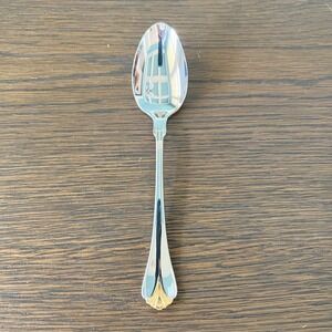Yamazaki Cara Gold Accent Teaspoon 18/8 Stainless‎ Steel Japan Shell Tip NEW